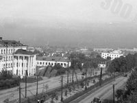 Комсомольский проспект. г. Пермь. 1960-е годы. А. Зернин. ПермГАСПИ. Ф.1576. ВПД